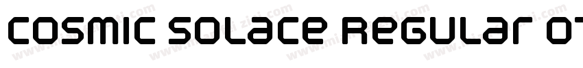 Cosmic Solace Regular otf 400 字体字体转换